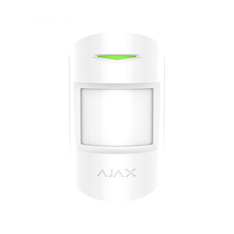 Ajax CombiProtect white Комбинированный датчик движения и разбития стекла с иммунитетом к животным